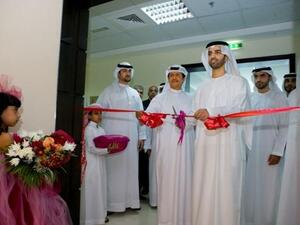 Sheikh Mohammed bin Saud, Crown Prince of Ras Al Khaimah, inaugurating the branch of Khalifa Fund for Enterprise Development in Ras Al Khaimah