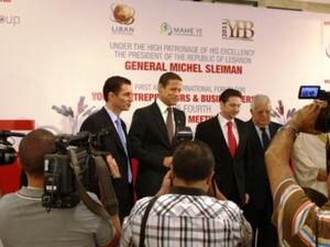 Badr Jafar, President of Crescent Petroleum receiving the award