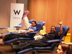 Blood donation at W Doha