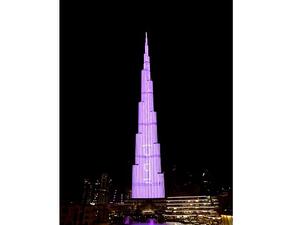 Every weekend, Burj Khalifa will feature the official colour and symbol of breast cancer awareness – The Pink Ribbon - as a mark of support to the noble cause.