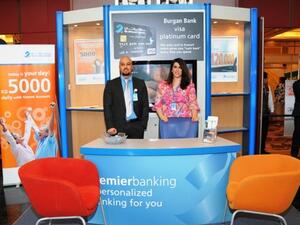 Burgan bank at Introduction to Kuwait Exhibition