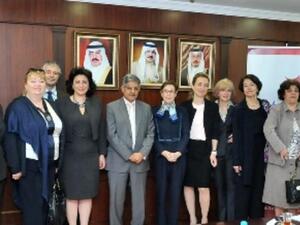CE of Tamkeen Mahmood Al Kooheji and other Tamkeen officials with Ladies First Delegation