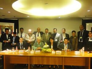 CSH Team receiving the JCI Accreditation