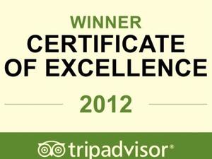 TripAdvisor Certificate of Excellence