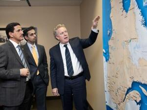 Charest Saeed, Minister of Economy and Al Mansoori Hamad Buamim, Director General, Dubai Chamber