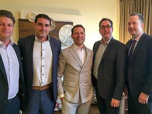 Chris Willis (Latitude Co-Founder), David Regueiro (RIF Trust COO), Mimoun Assraoui (RIF Trust CEO), Eric Major (Founding Partner and CEO of Latitude) and Jon Green (Director of Global Sales). 