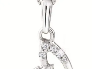 Crescent shaped Ramadan Diamond pendant