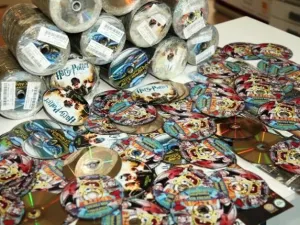 Counterfeit CDs seized by Dubai Customs