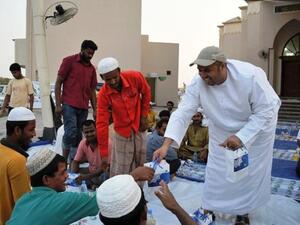 Distributing Iftar meal in Mosques