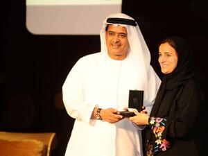 DIFF Chairman, Abdulhamid Juma with HE Sheikha Lubna Al Qassimi