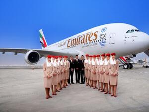 انفوغرافيك لطائرة الإمارات A380