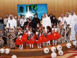 The event included a show performed by the kids and a graduation English song. 