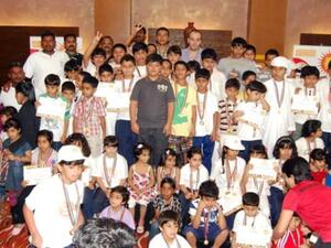 Participants at Sharjah Golf & Shooting Club Summer Camp 2011