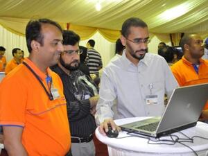 DUBAL employees participating in the company’s CBCM campaign