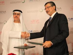 During the signing ceremony