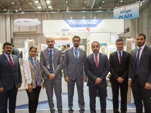 Dubai Cruise Tourism officials with other members of the Cruise Arabia delegation at Seatrade Europe