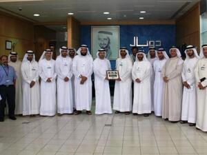 Group picture of Dubai Police delegation and Dubal staff members