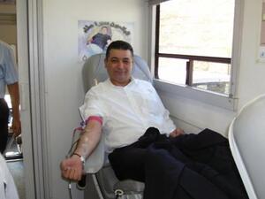 خلال حملة التبرع بالدم