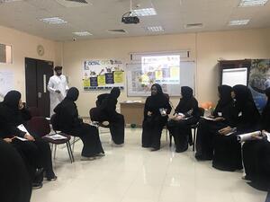 During the training
