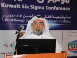 طارق جعفر، مساعد الرئيس التنفيذي لتطوير الاعمال في شركة ايكويت يتحدث خلال المؤتمر