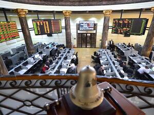Egypt’s stock market index gained 4.82 percent this week. (AFP)
