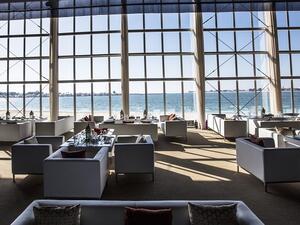 The custom built pavilion will sit on the Palace Terrace and will provide stunning views of the beach.