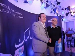 فادي أبو شمط، رئيس قسم العلامة التجارية لشركة سامسونج والفنان الأردني سامر الكردي