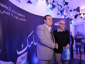 فادي أبو شمط، رئيس قسم العلامة التجارية لشركة سامسونج والفنان الأردني سامر الكردي