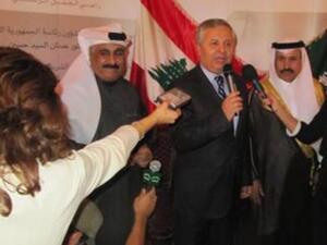 From L-R: Poet Ibrahim Aljuraifani, Minister Dr. Adnan Hussein and Saudi Ambassador Ali Asiri