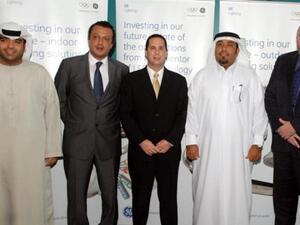 During the opening of GE Lighting's first dedicated distribution center in the Middle East in Jebel Ali Free Zone 