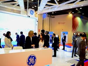 GE Power's stand at WETEX 2017.