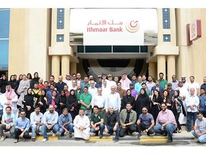 Ithmaar Bank employees during the event.