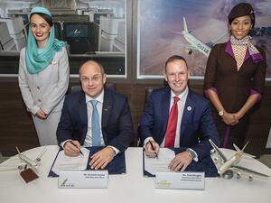 The MOU was signed on the first day of the Bahrain International Airshow, currently taking place at the Sakhir Airbase, by Mr. Tony Douglas, Group Chief Executive Officer of Etihad Aviation Group, and Mr. Krešimir Kučko, Chief Executive Officer of Gulf Air.
