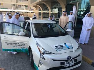 H.H. Sheikh Ammar Bin Humaid Al Nuaimi, Crown Prince of Ajman and H.E. Dr. Thani Ahmed Alzeyoudi, Minister of Climate Change and Environment