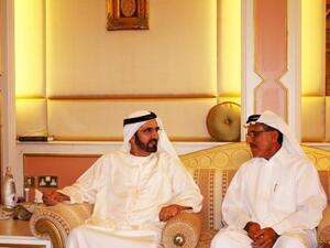 سمو الشيخ محمد بن راشد آل مكتوم وخلف الحبتور