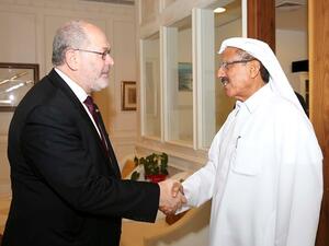 The Chairman of Al Habtoor Group, Khalaf Al Habtoor with French Ambassador H.E. Alain Azouaou