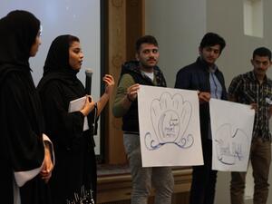The workshop focused on finding innovative solutions to the challenges of the business world through creativity, innovative thinking, and teamwork.