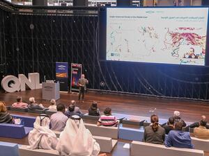 The lecture was held in collaboration with the British Council and the British Embassy in Qatar, as part of 2018 Qatar British Festival.  