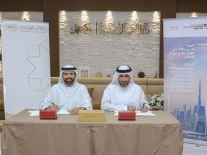 During the signing ceremony
