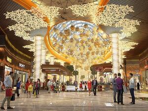 The leasing of the new mall has made considerable progress with over 50 percent of retail spaces being leased and committed son far. 