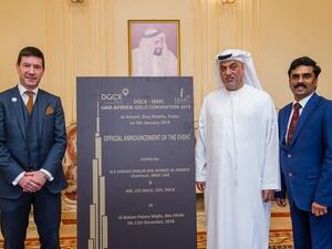 Les Male, CEO of DGCX_ His Excellency Sheikh Khalid Bin Ahmed Al Hamed, Chairman of IBMC, UAE_ Sajith Kumar P K, CEO & Managing Director, IBMC Global Network