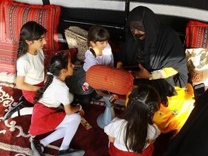 ‘Thread Weaving’ or ‘Al Talli’ handicraft is considered a women’s craft and is widespread in the UAE.