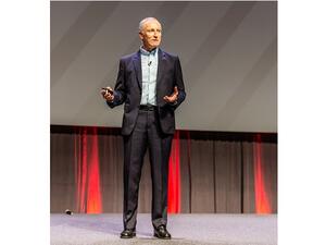 Laurent Philonenko, SVP and GM, Technology and Solutions, speaks at 2018 Avaya Engage.