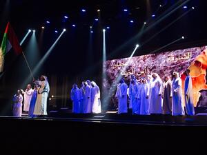 Opening show, ‘The Wise Poet’, Dubai Festival for Youth Theatre 2018.