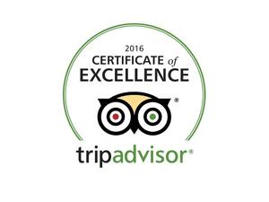 شهادة التميّز من TripAdvisor