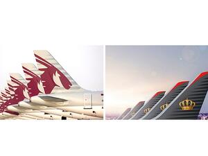Royal Jordanian and Qatar Airways offer passengers even more shared destinations 