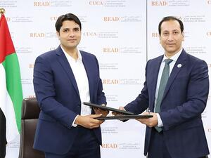 During the signing ceremony