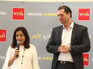 Renuka Jagtiani, Landmark Chairwoman and CEO, with Georg J. Fischer, Viva CEO.