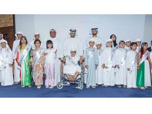 Sheikh Mansoor bin Mohammed bin Rashid Al Maktoum with the winners
