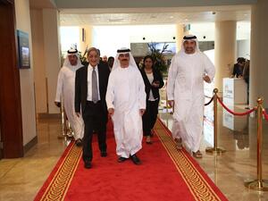 Sultan Ahmed bin Sulayem, DP World Group Chairman, during the inauguration 